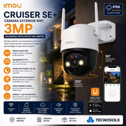 Camara Wifi Exterior Imou Cruiser Se+ 3mp Vision Color