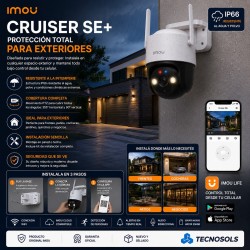 Camara Wifi Exterior Imou Cruiser Se+ 3mp Vision Color