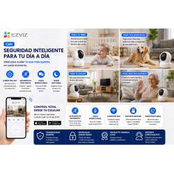 Camara Wifi Ezviz 360 Interior Vision Nocturna Full Hd - C6N