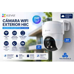 Camara Wifi Exterior Ezviz 360 Vision Nocturna App - H8C