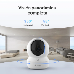EZVIZ H6C Pro 1080P - Cámara Interior 360° con Seguimiento Automático y Visión Nocturna
