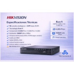 Dvr 16 Canales 1080p Lite Ds-7216hghi-m1 Hikvision