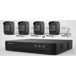 Kit Seguridad Hikvision Dvr 4 Ch + 4 Cámaras Full Hd Ext