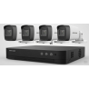 Kit Seguridad Hikvision Dvr 4 Ch + 4 Cámaras Full Hd Ext