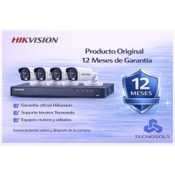 Kit Seguridad Hikvision Dvr 4 Ch + 4 Cámaras Full Hd Ext