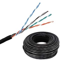 Cable Utp Cat5 Ext. 100m Netquality 4 Pares Numerado Cctv