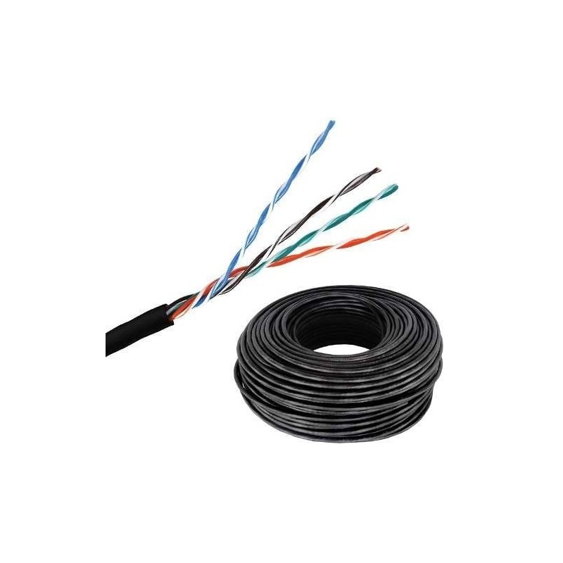 Cable Utp Cat5 Ext. 100m Netquality 4 Pares Numerado Cctv
