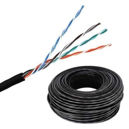 Cable Utp Cat5 Ext. 100m Netquality 4 Pares Numerado Cctv