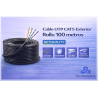 Cable Utp Cat5 Ext. 100m Netquality 4 Pares Numerado Cctv