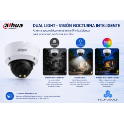 Camara Domo Dahua 2mp Dual Light Audio Full Color HDW1200CLQP-IL-A