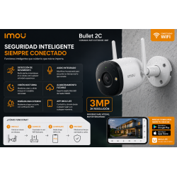 Camara Wifi Exterior Imou Bullet 2c 3mp Vision Nocturna K3CP-3H0WY